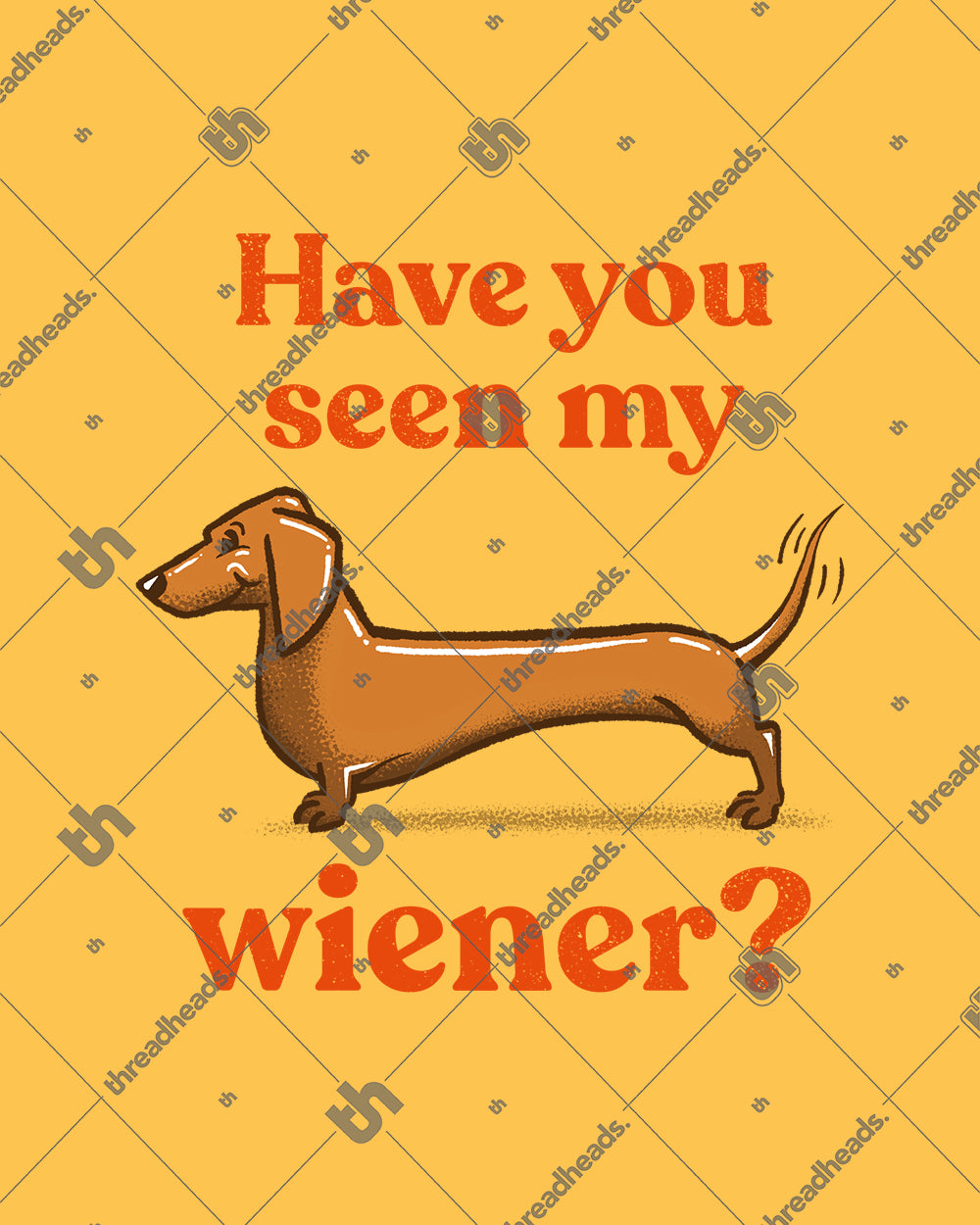Have You Seen My Wiener? T-Shirt Australia Online #colour_yellow