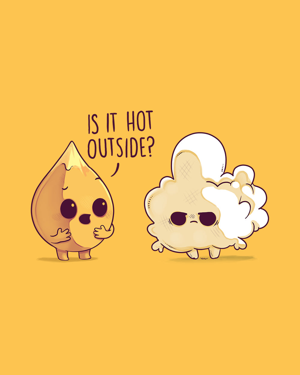 Hot Outside Kids T-Shirt Australia Online #colour_yellow