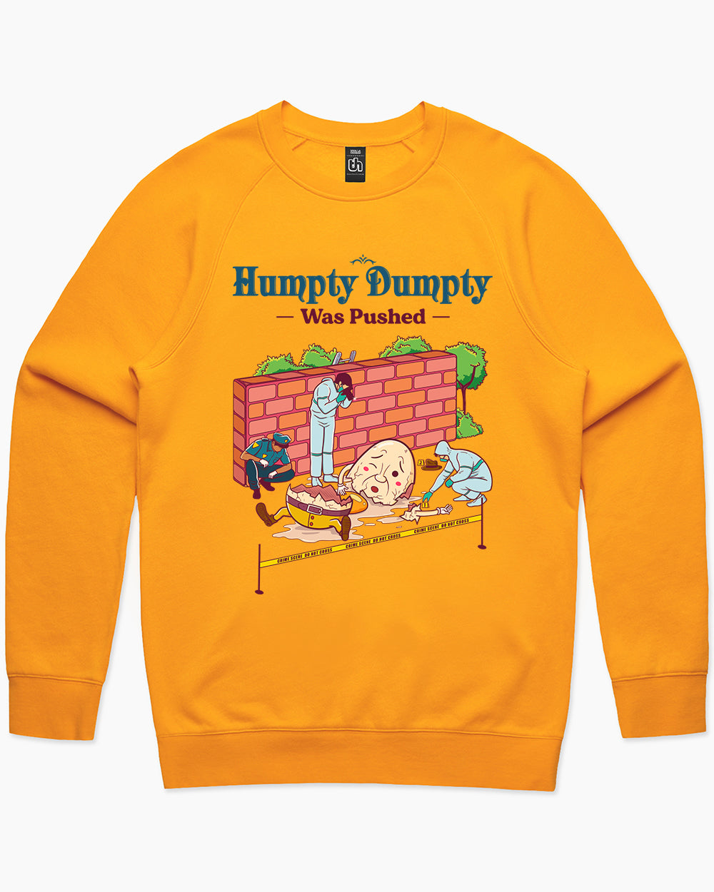 Humpty Dumpty was Pushed Sweater Australia Online #colour_yellow