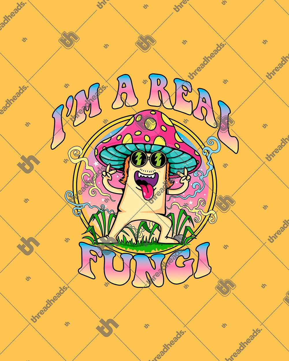 I'm a Real Fungi T-Shirt Australia Online #colour_yellow