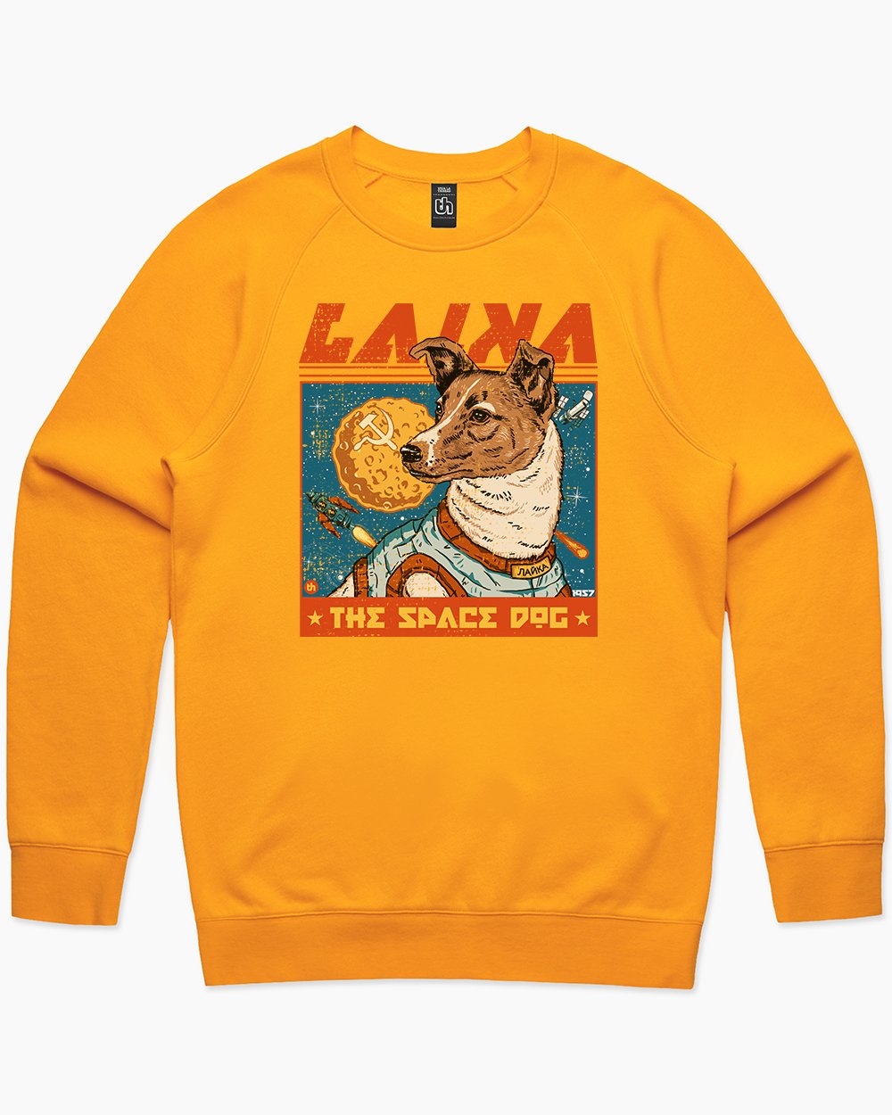 Laika the Space Dog Sweater Australia Online #colour_yellow