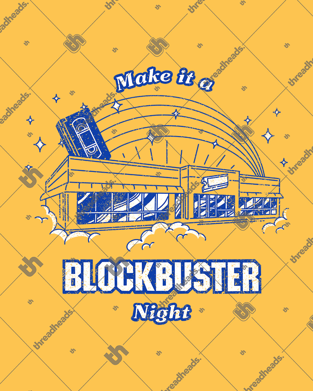 Make It a Blockbuster Night Hoodie Australia Online #colour_yellow