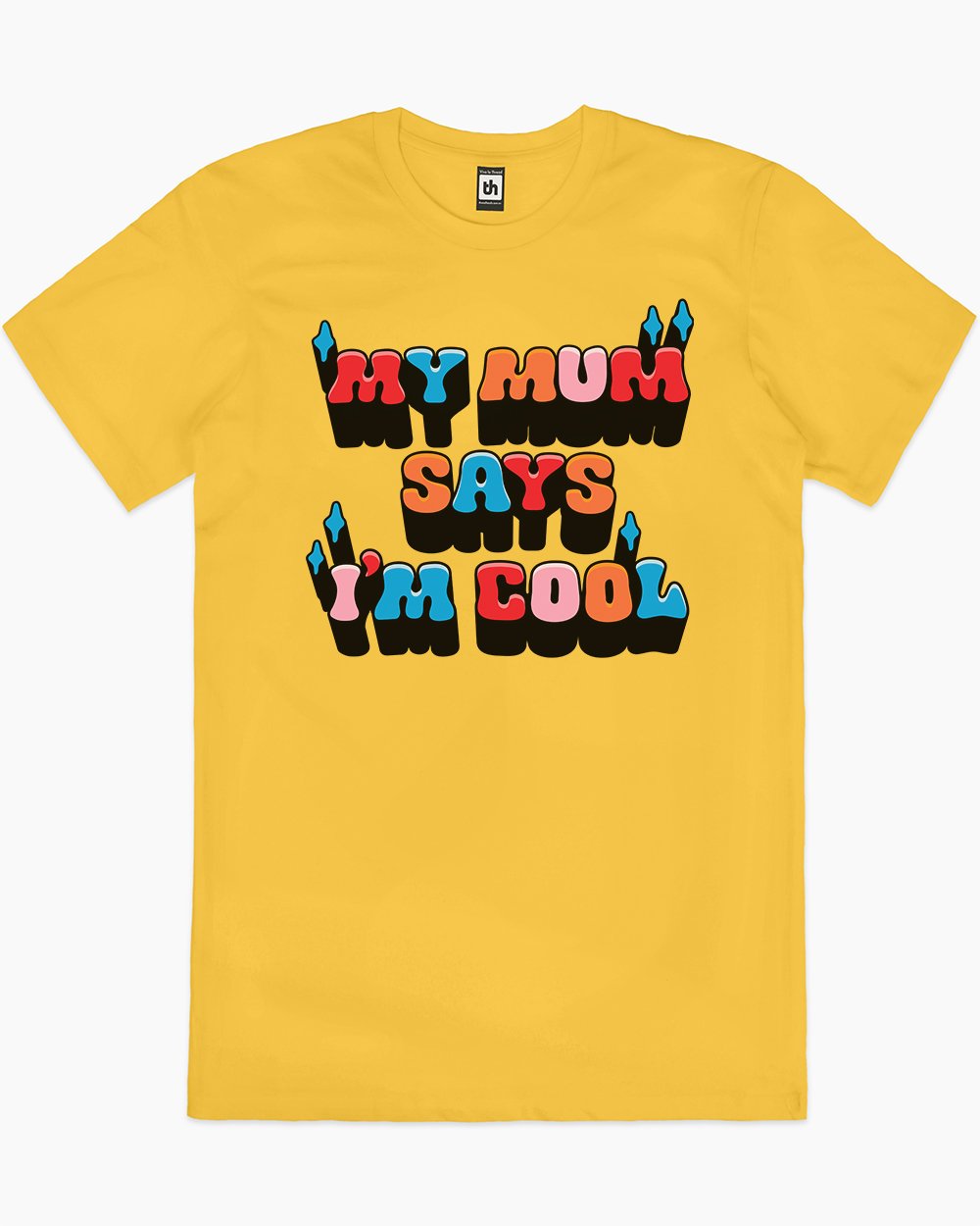 My Mum Says I'm Cool T-Shirt Australia Online #colour_yellow