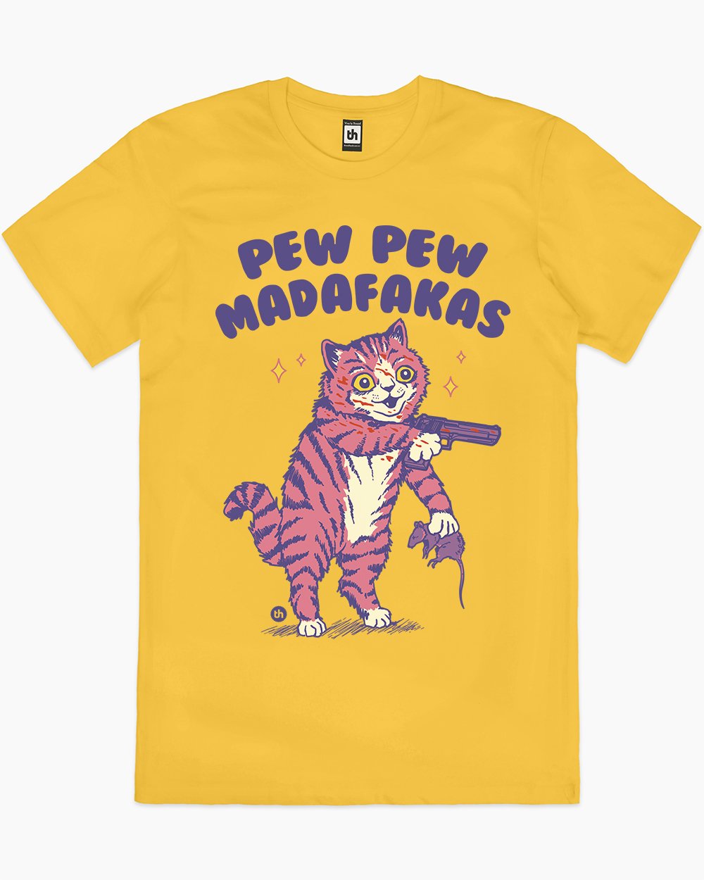 Pew Pew Madafakas T-Shirt Australia Online #colour_yellow