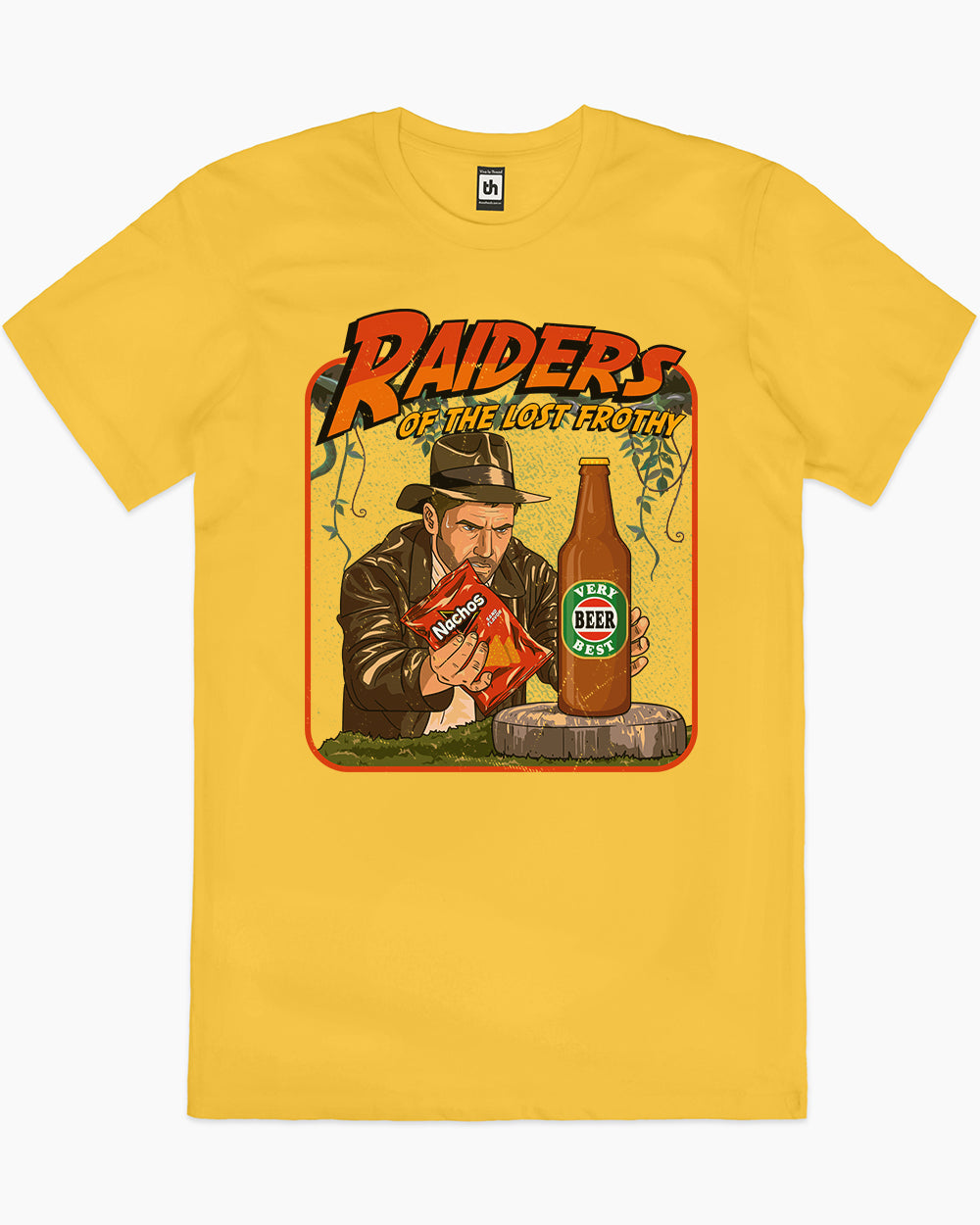Raiders of the Lost Frothy T-Shirt Australia Online #colour_yellow