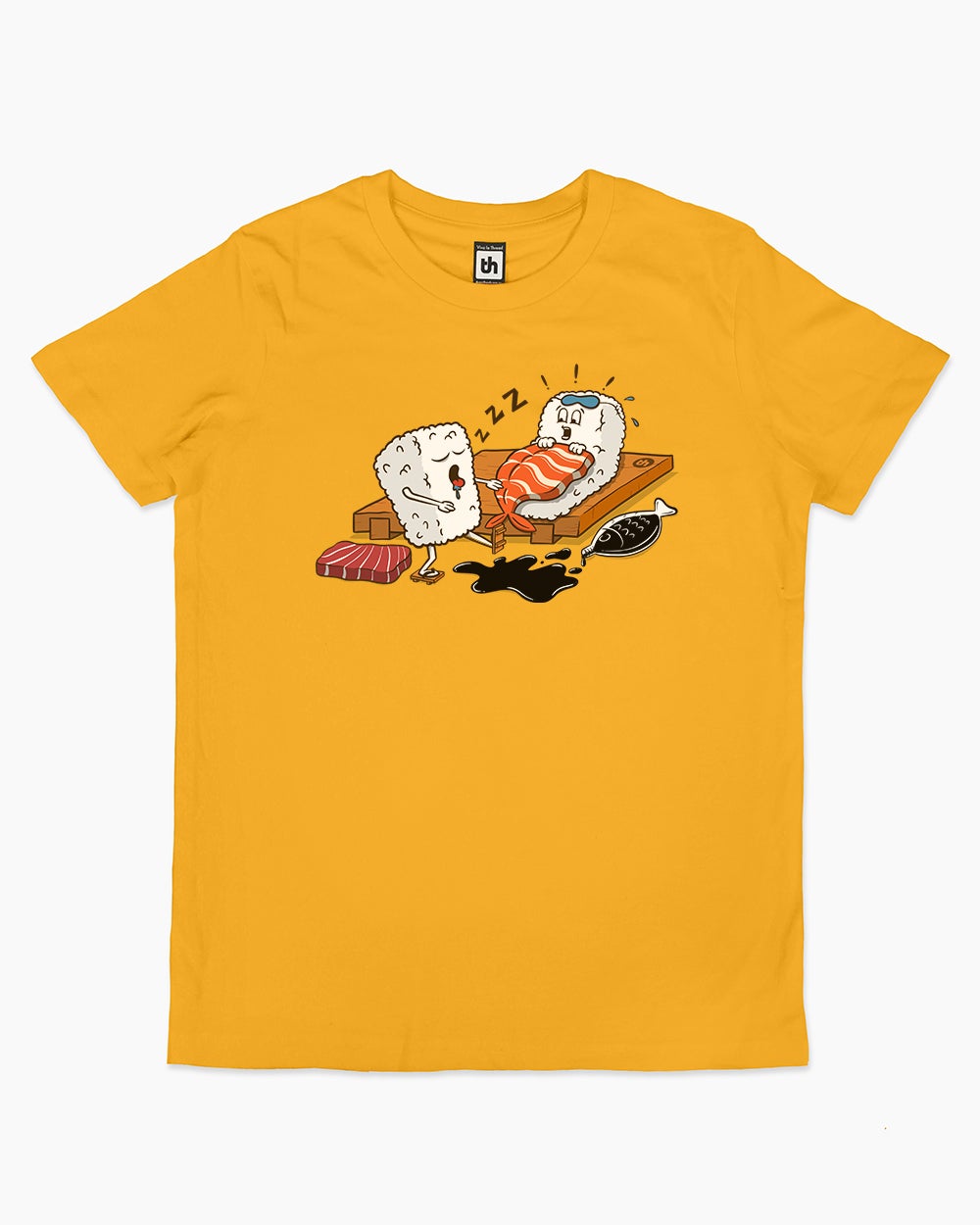 Sleepwalking Sushi Kids T-Shirt Australia Online #colour_yellow