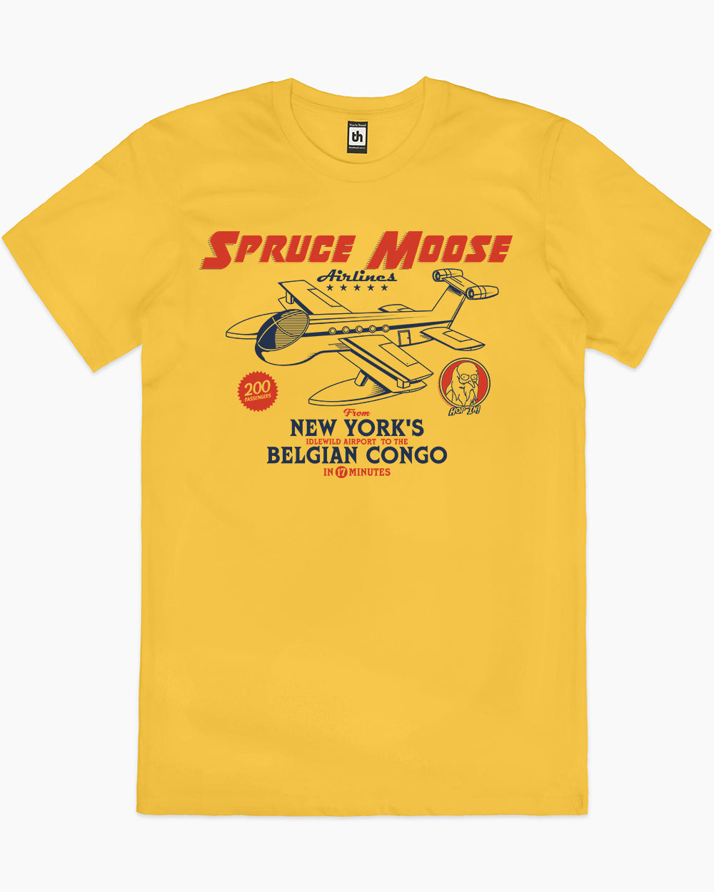 Spruce Moose T-Shirt Australia Online #colour_yellow