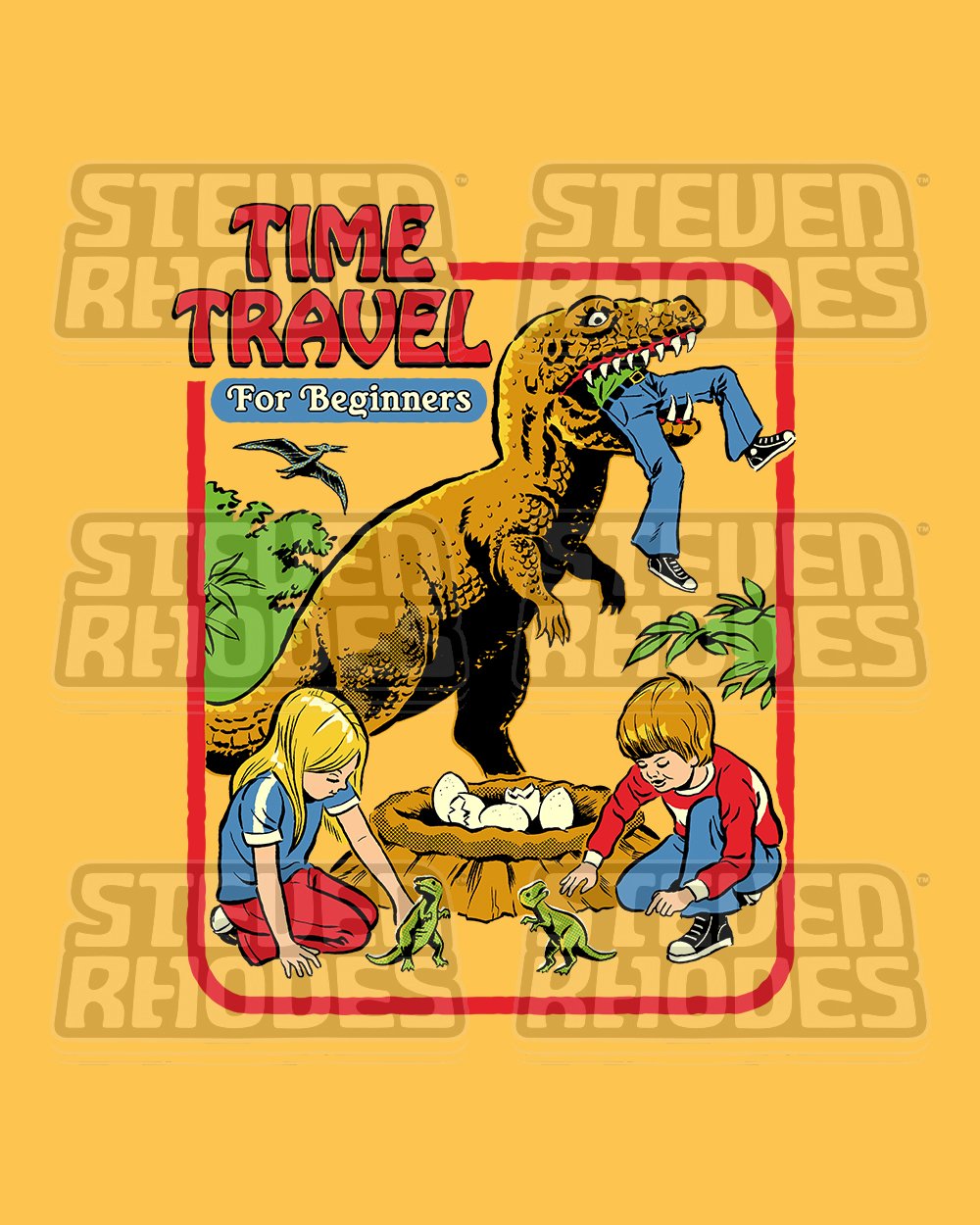 Time Travel for Beginners T-Shirt Australia Online #colour_yellow