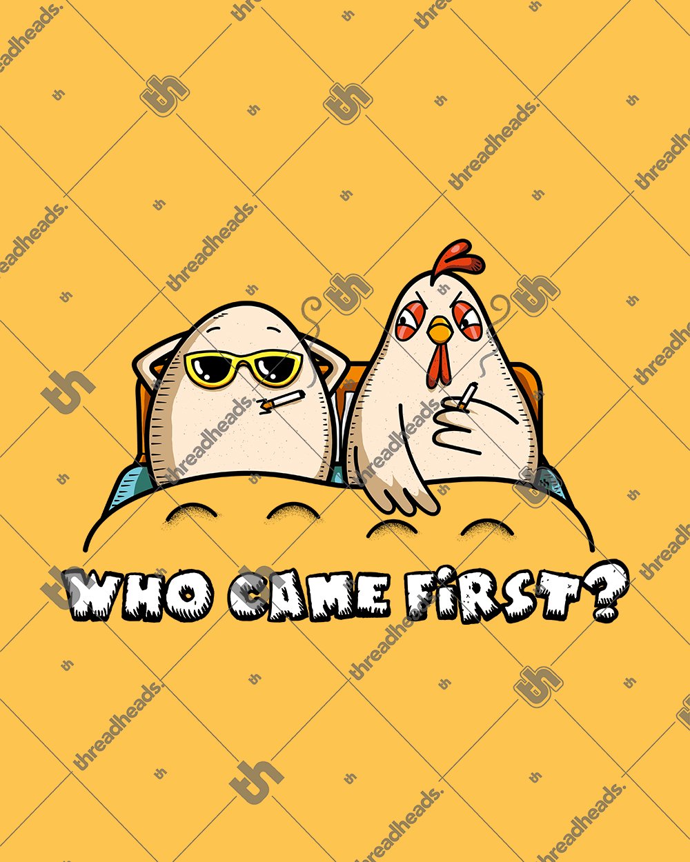 Who Came First T-Shirt Australia Online #colour_yellow